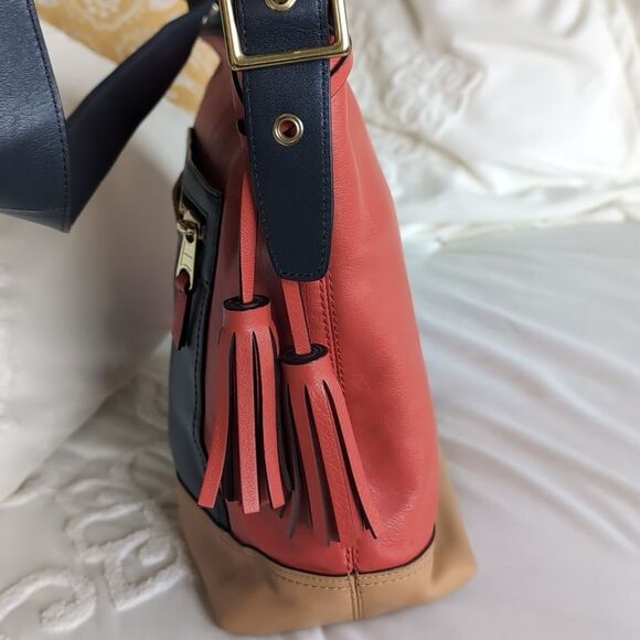 COACH Limited Edition Legacy Collection With Red❤️ Leather Tassel Detailing - Picture 7 of 15